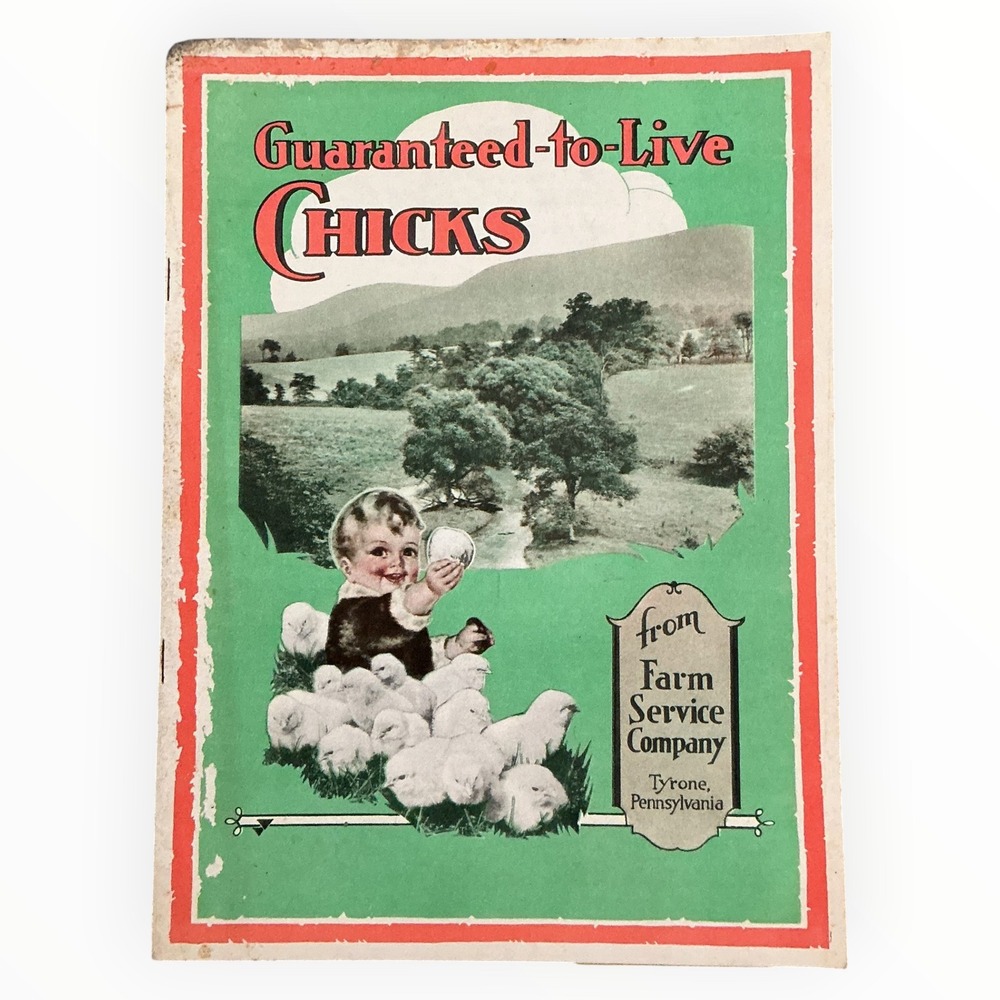 1930 Farm Service‎ Guaranteed To Live Chicks Poultry Hatchery Catalog PA
